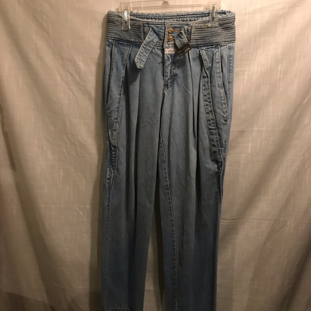 Marithe Francois Girbaud High Rise Denim Jeans with Tie Waist